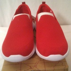 GEERS Red Mesh Slip-On Sneakers - Size 8 Men